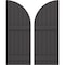 Ekena Millwork Americraft 6-Board (2 Batten) Wood Joined Board-n-Batten Shutters w/ Arch Top, ARW101BQ621X77SMH, PR ARW101BQ621X77SMH - alternate 1